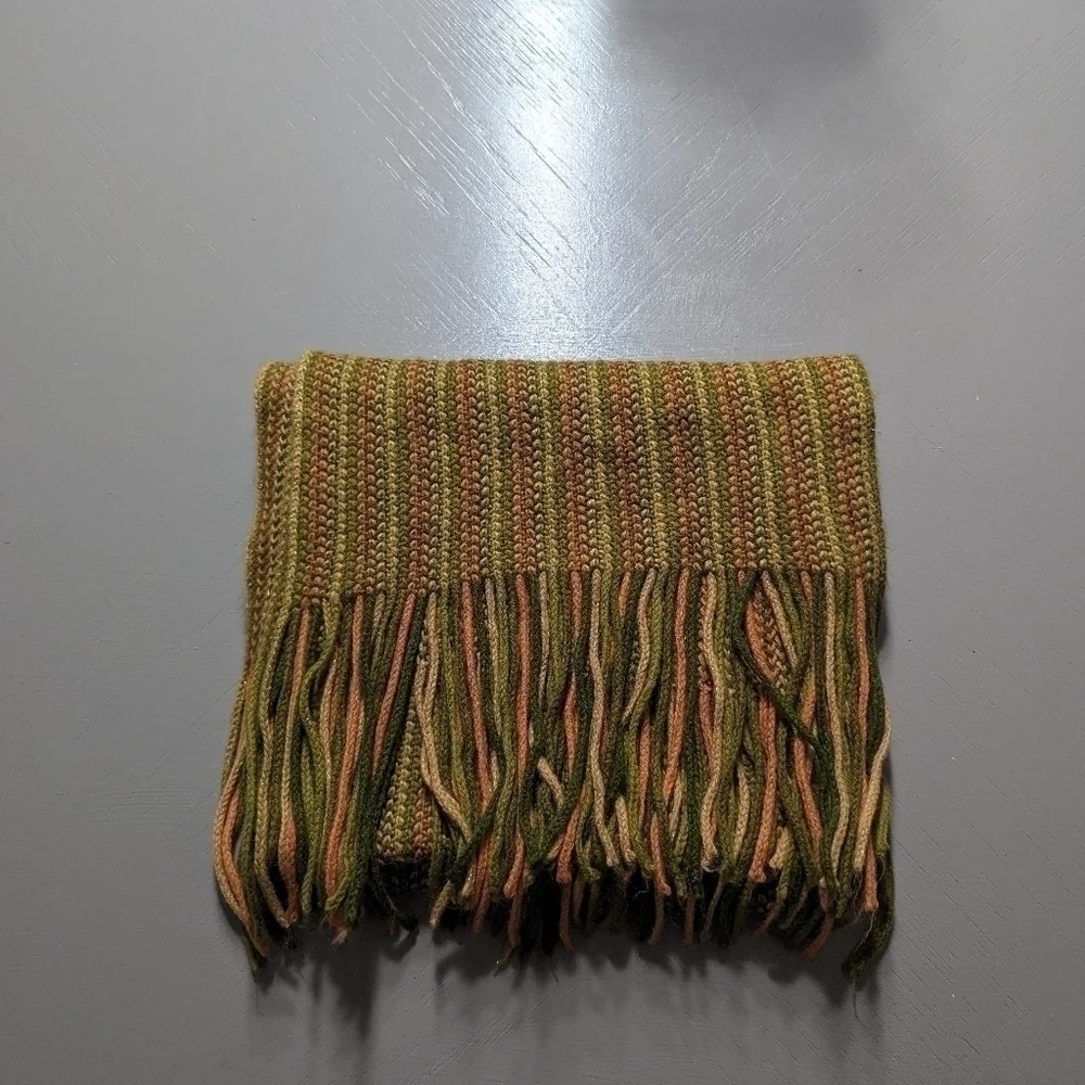 Yellow/‎ gold/ brown scarf soft knit
